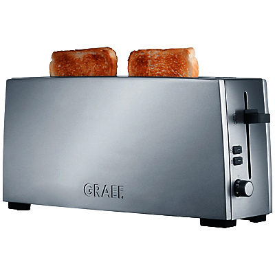 Graef Long Slot 2-Slice Toaster Brushed Silver Graef Long Slot 2-Slice Toaster Brushed Silver